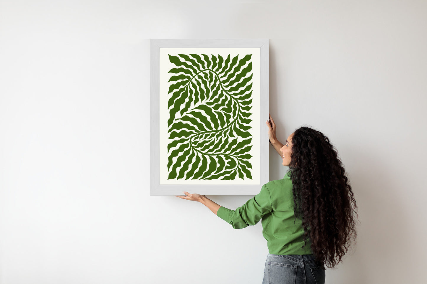 Poster Minimalistische Abstraktion Der Botanischen Komposition