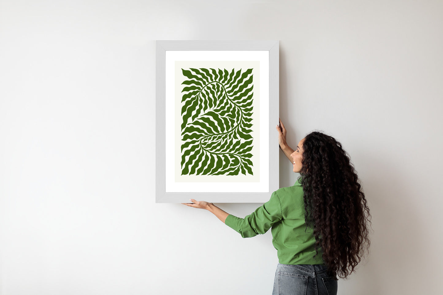 Poster Minimalistische Abstraktion Der Botanischen Komposition