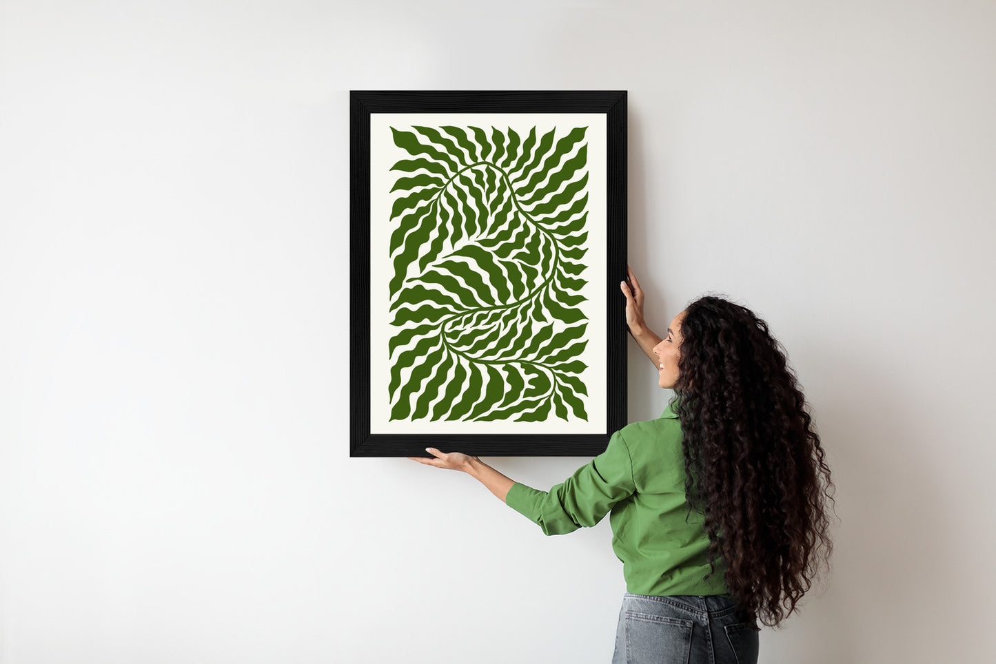 Poster Minimalistische Abstraktion Der Botanischen Komposition