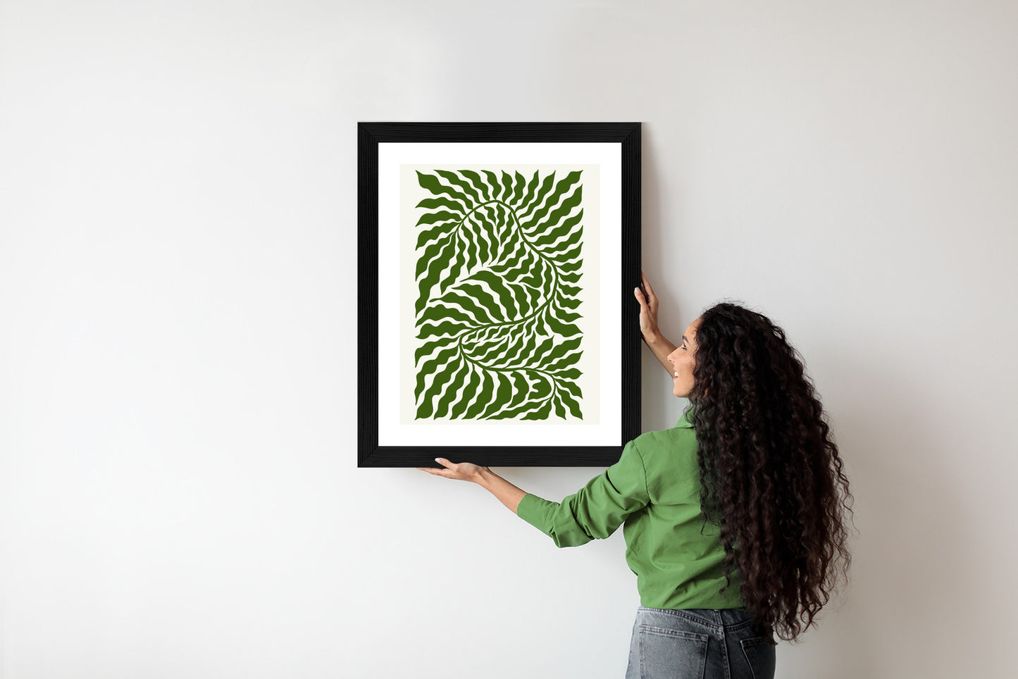 Poster Minimalistische Abstraktion Der Botanischen Komposition
