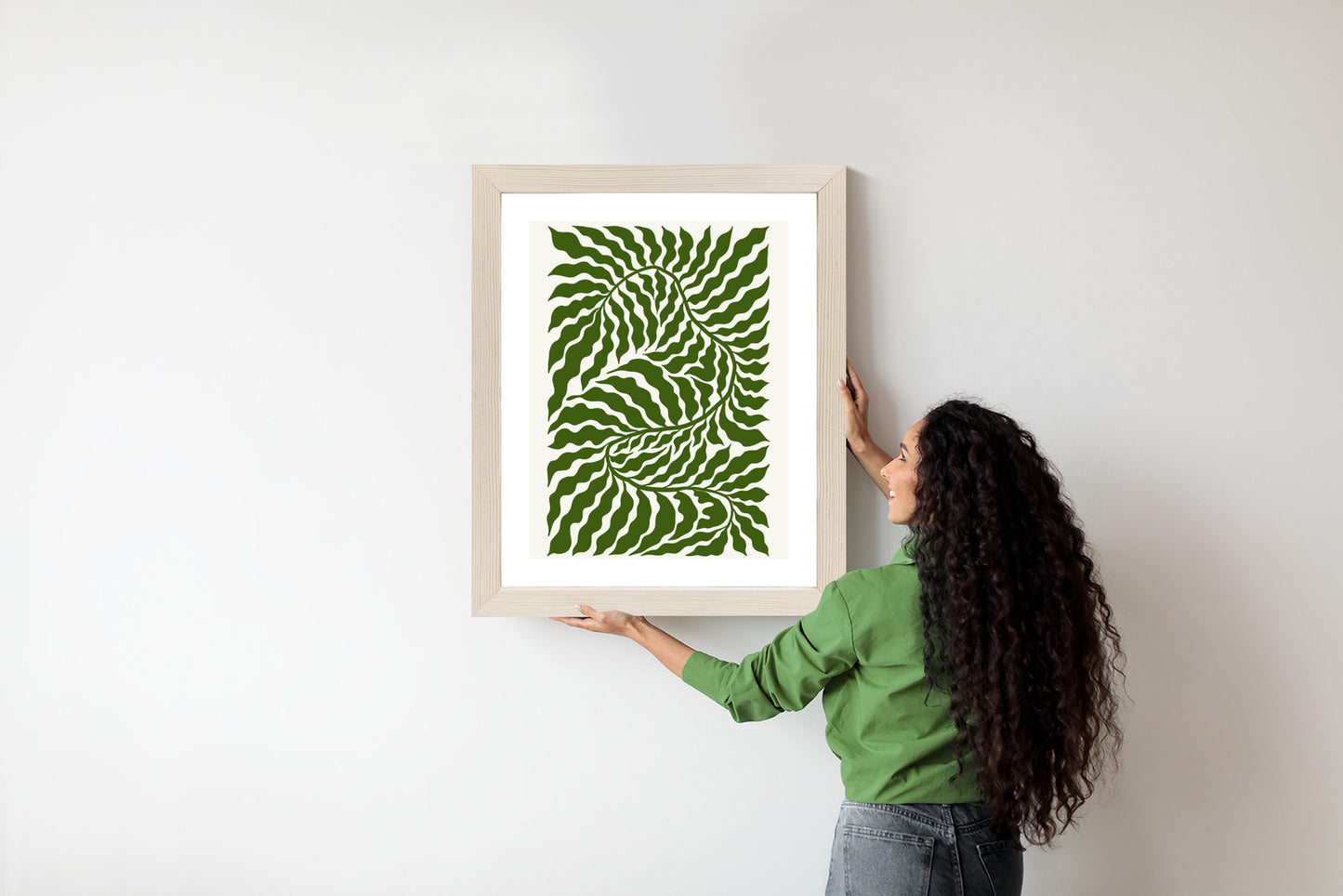 Poster Minimalistische Abstraktion Der Botanischen Komposition
