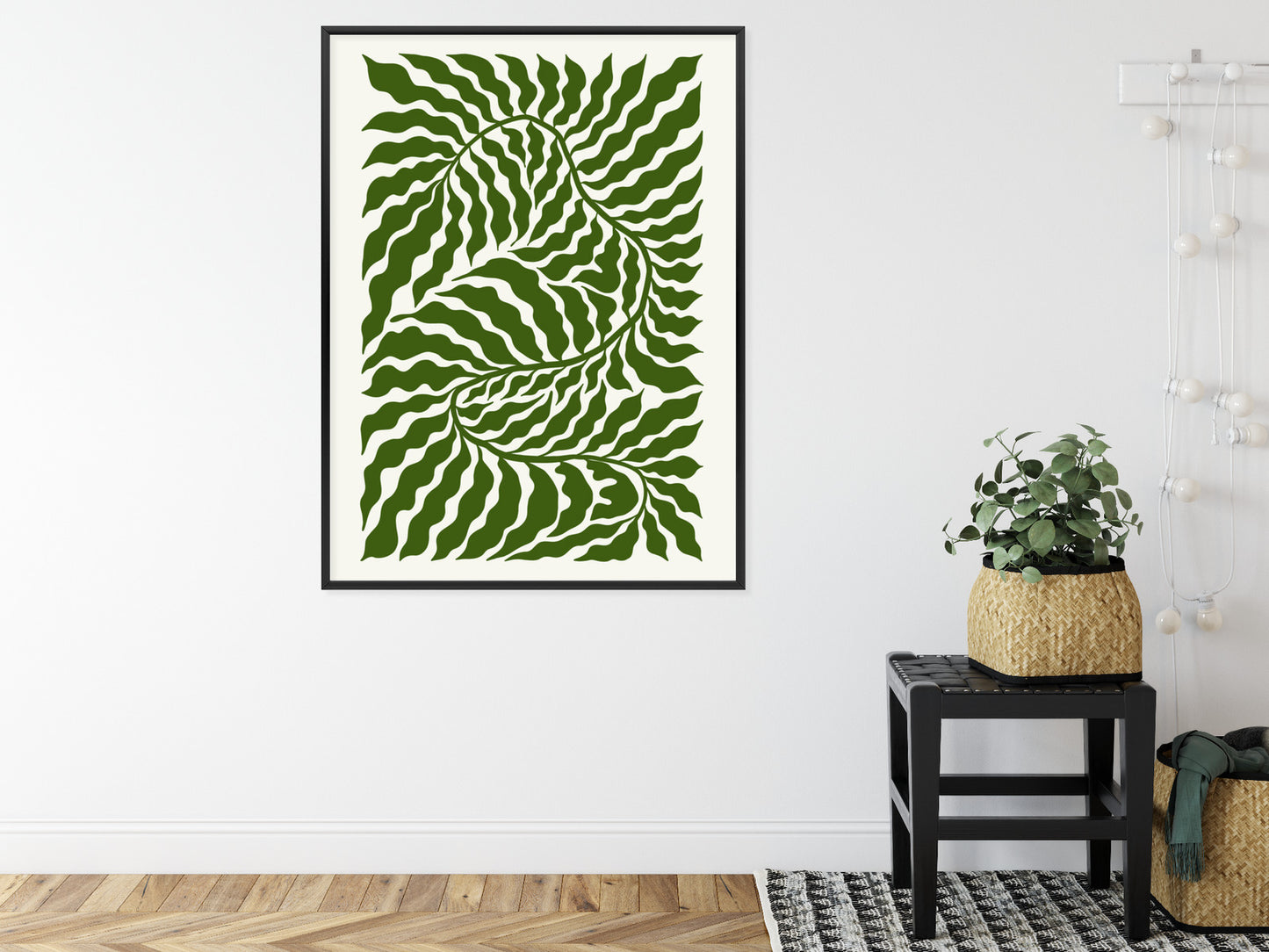 Poster Minimalistische Abstraktion Der Botanischen Komposition