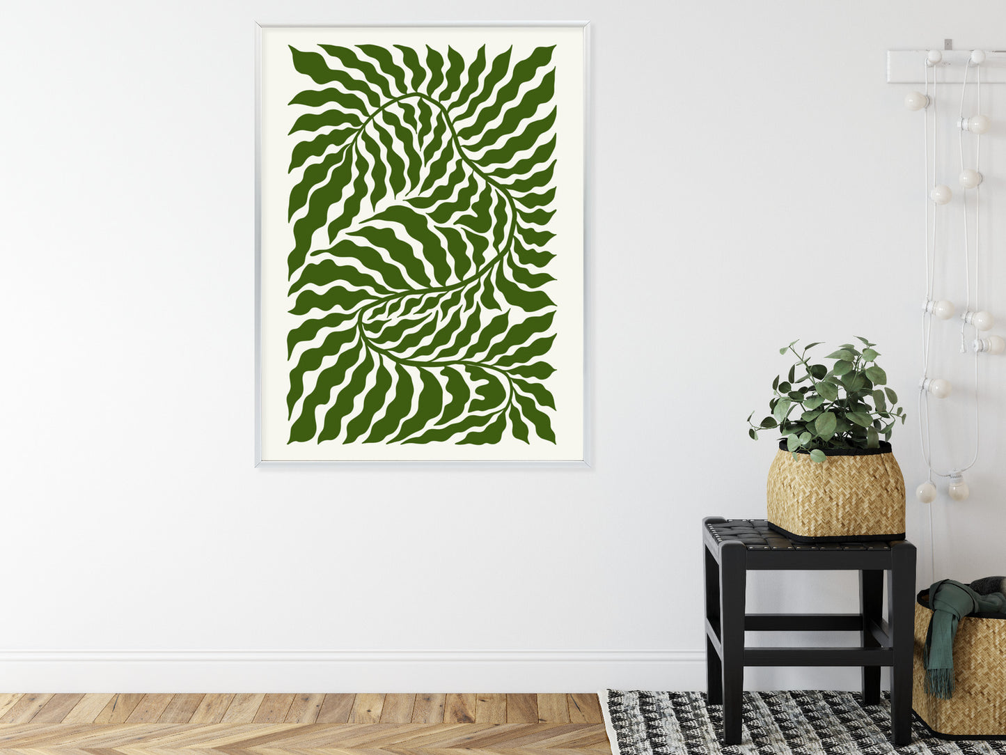 Poster Minimalistische Abstraktion Der Botanischen Komposition