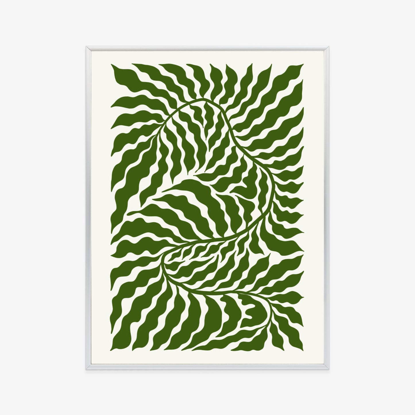 Poster Minimalistische Abstraktion Der Botanischen Komposition