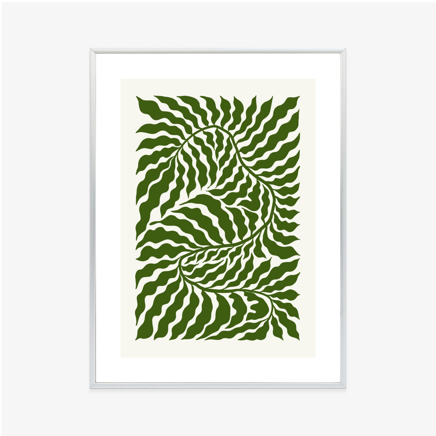 Poster Minimalistische Abstraktion Der Botanischen Komposition