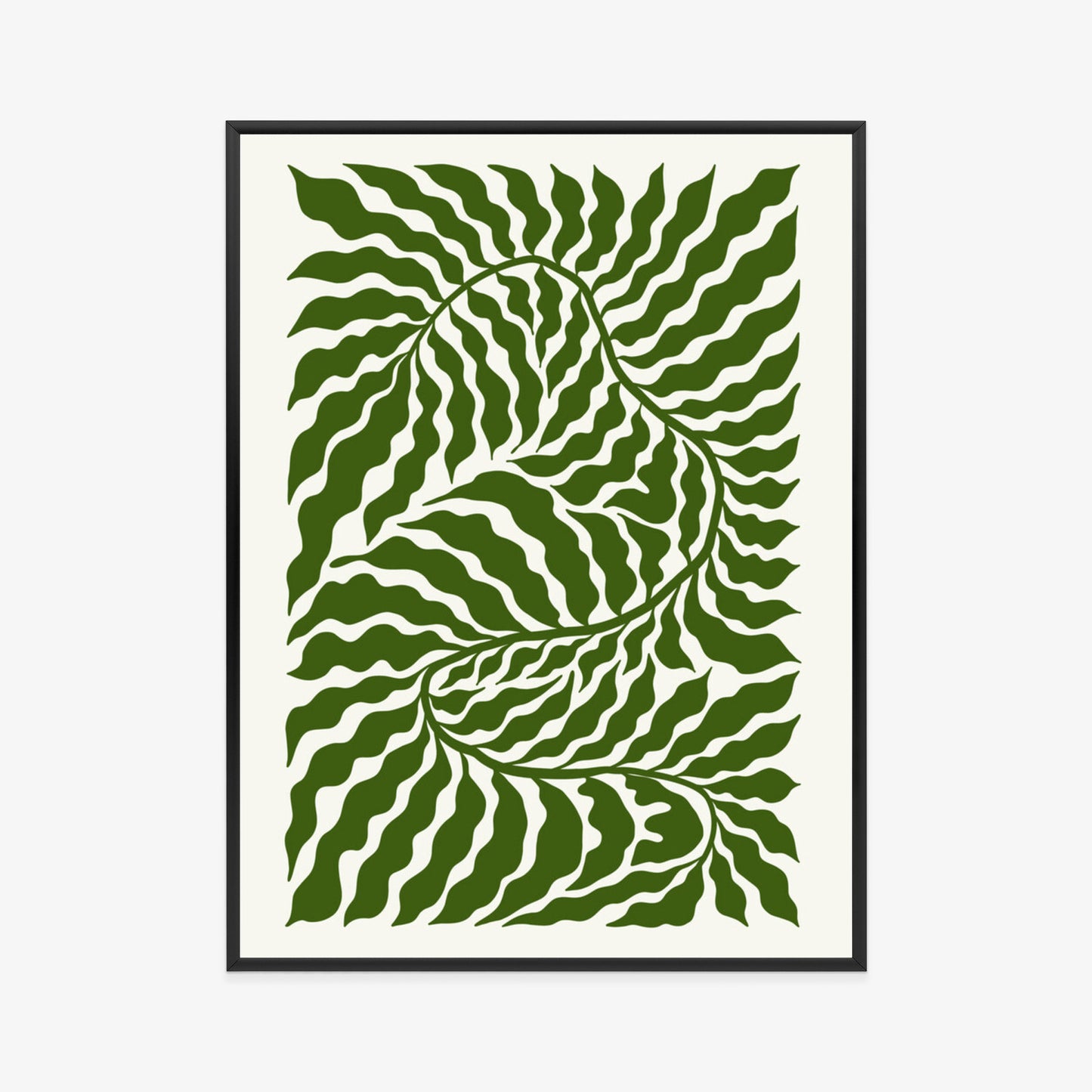 Poster Minimalistische Abstraktion Der Botanischen Komposition
