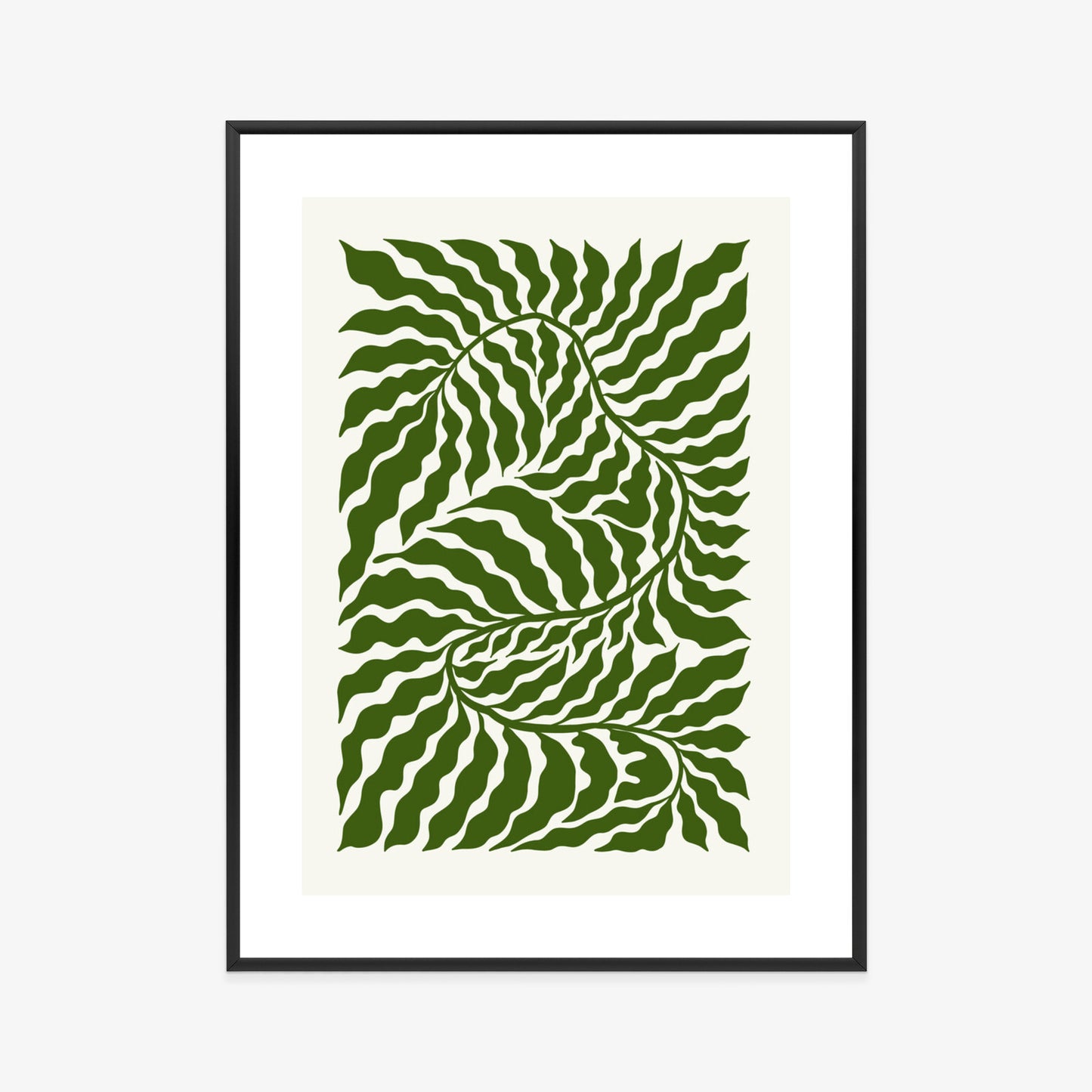 Poster Minimalistische Abstraktion Der Botanischen Komposition