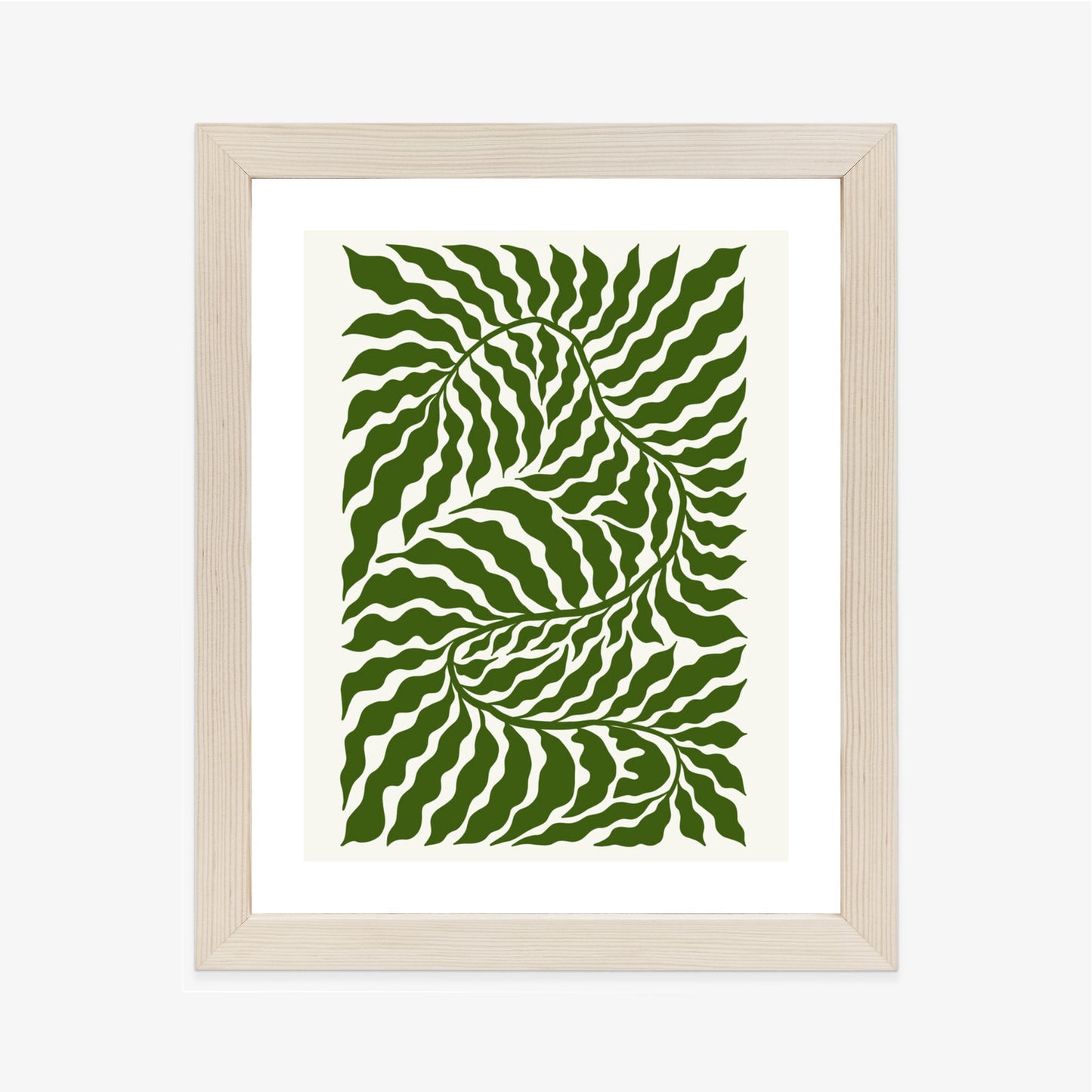 Poster Minimalistische Abstraktion Der Botanischen Komposition