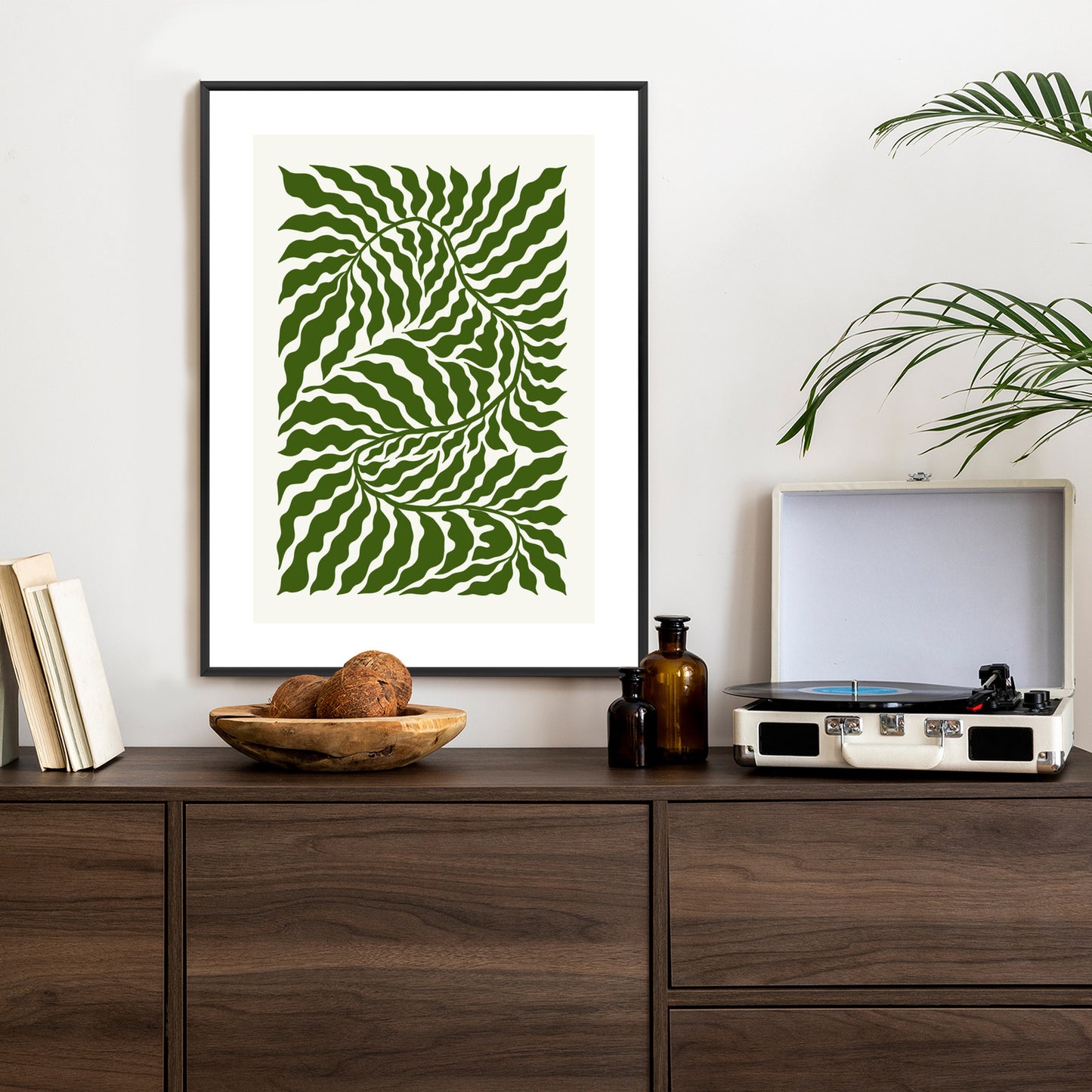 Poster Minimalistische Abstraktion Der Botanischen Komposition