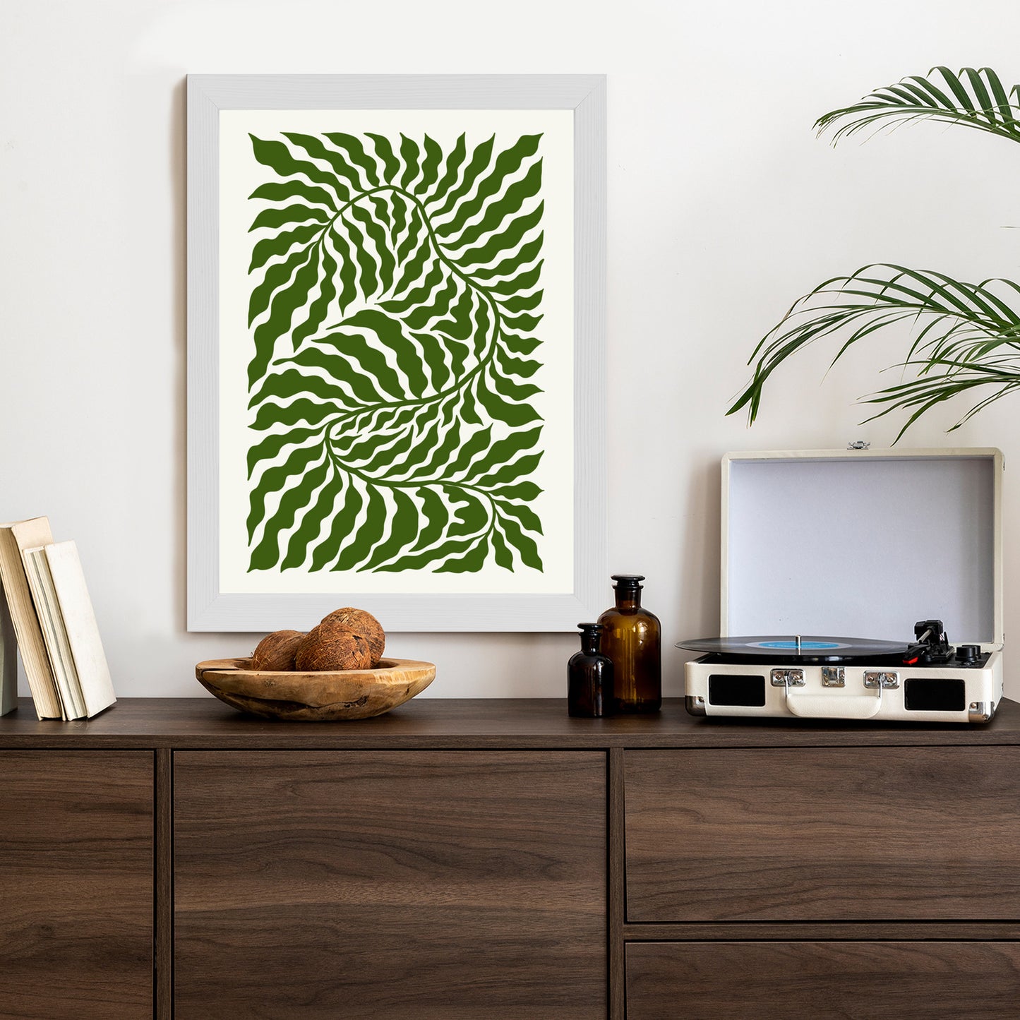 Poster Minimalistische Abstraktion Der Botanischen Komposition