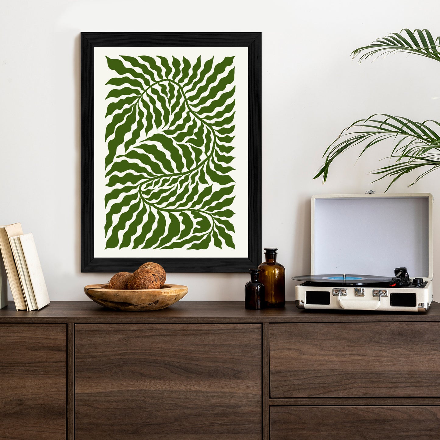 Poster Minimalistische Abstraktion Der Botanischen Komposition