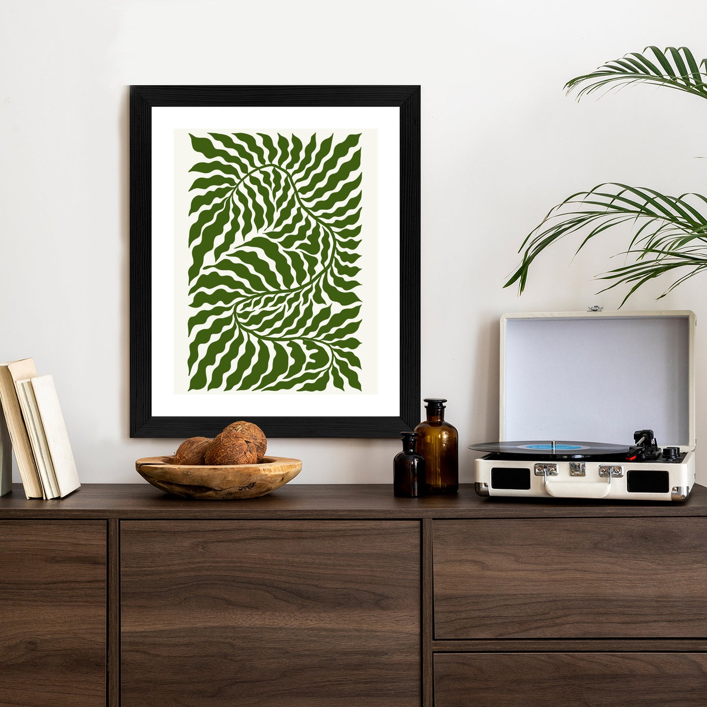 Poster Minimalistische Abstraktion Der Botanischen Komposition