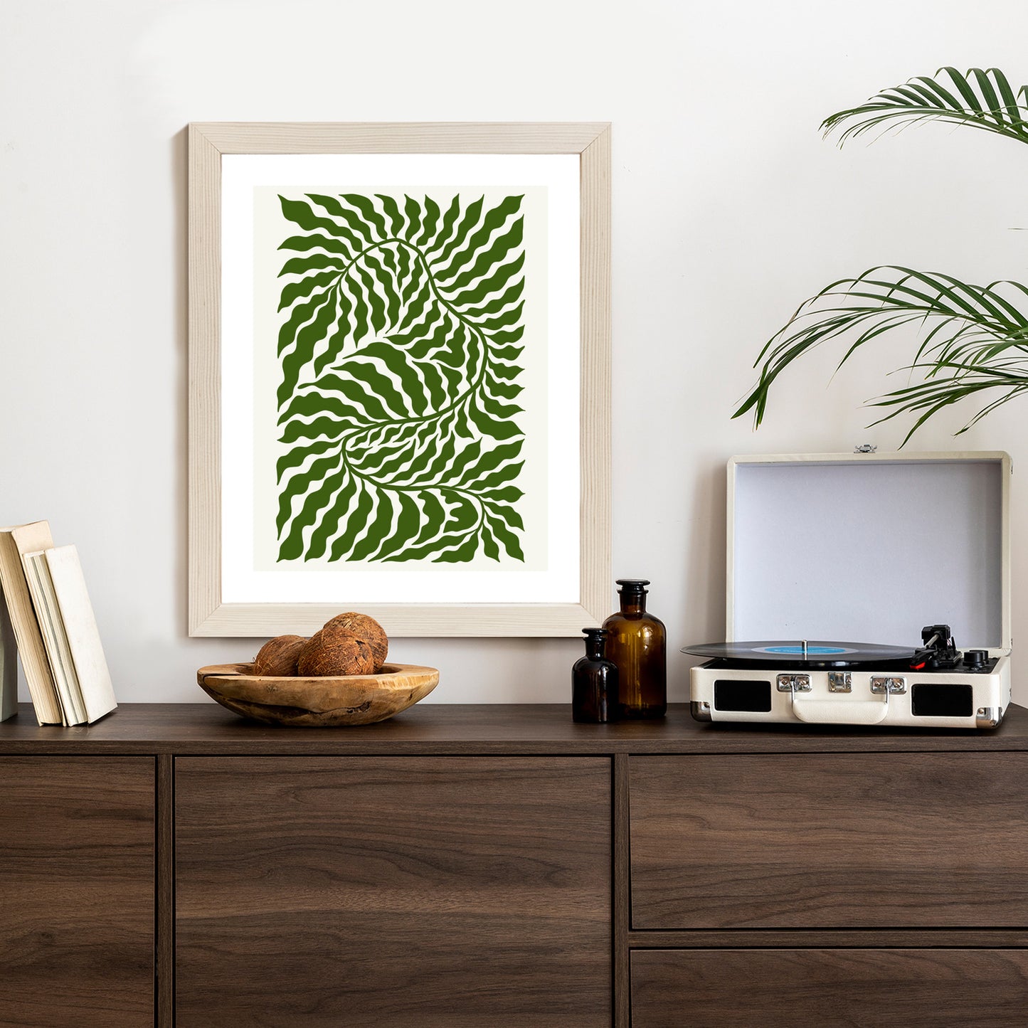Poster Minimalistische Abstraktion Der Botanischen Komposition