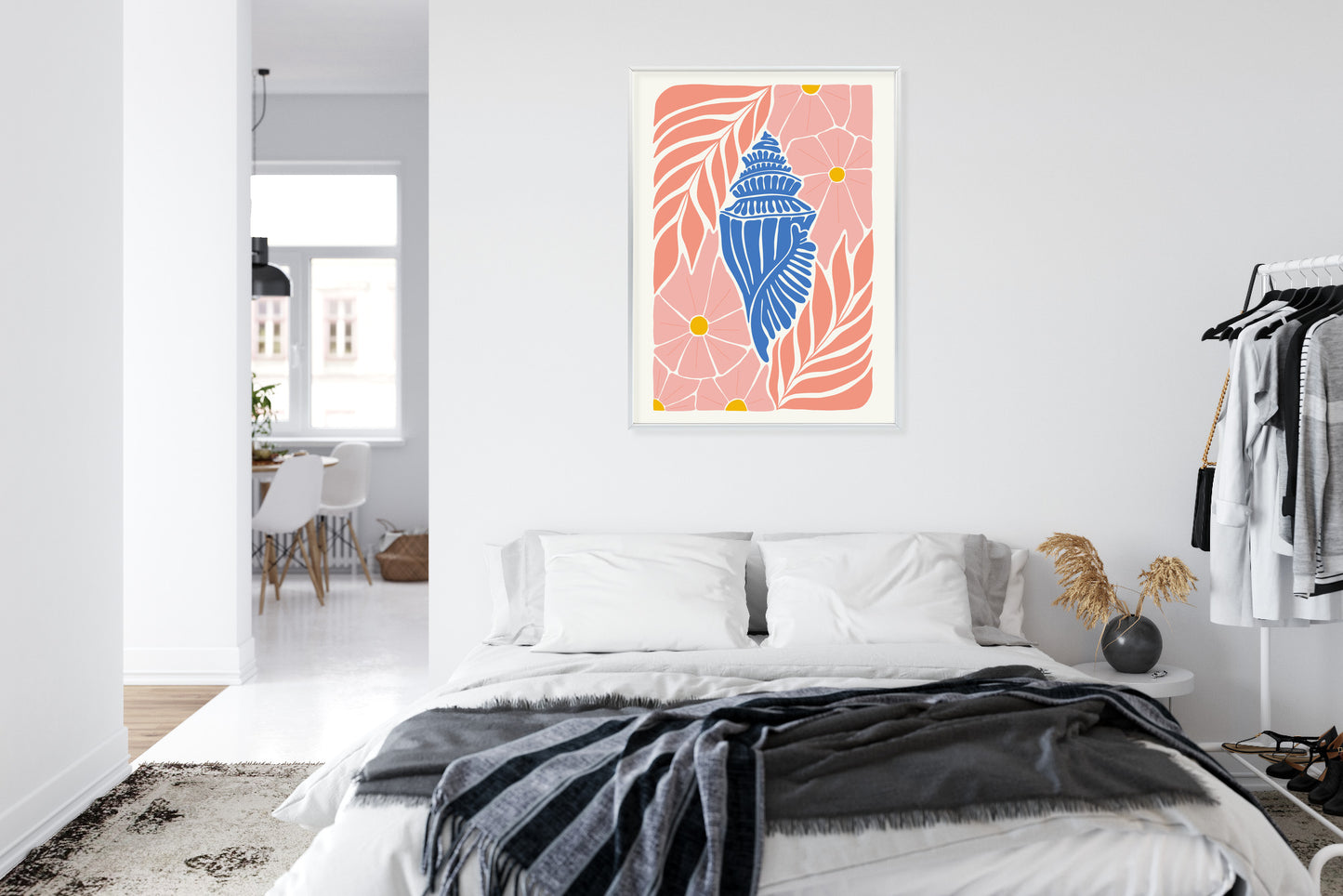 Poster Abstrakte Minimalistische Pflanzen Im Matisse-Stil
