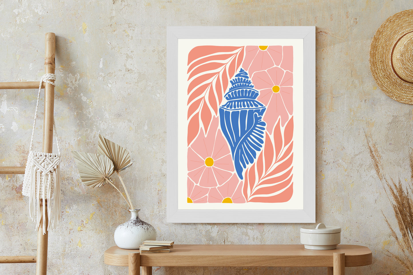 Poster Abstrakte Minimalistische Pflanzen Im Matisse-Stil