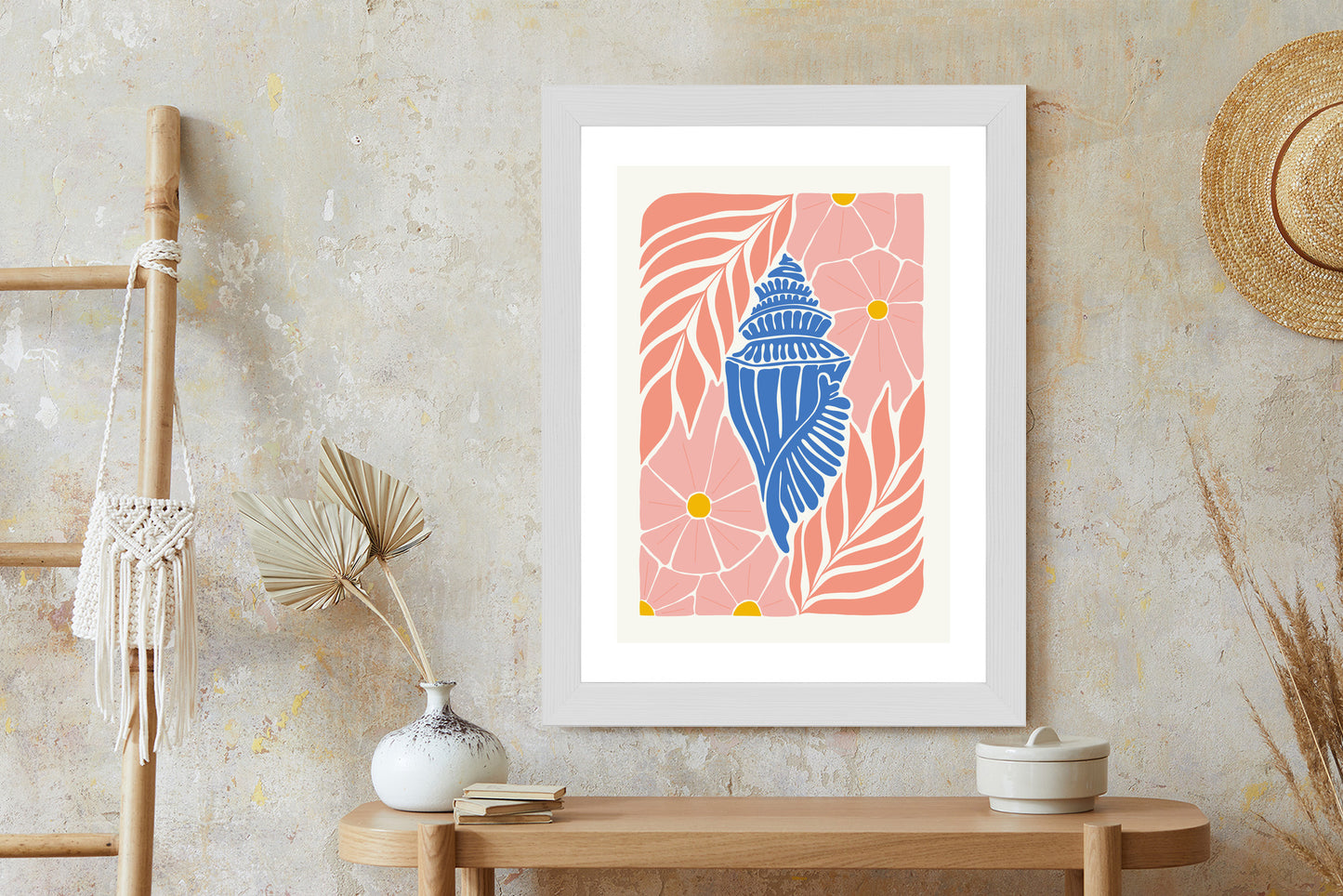 Poster Abstrakte Minimalistische Pflanzen Im Matisse-Stil