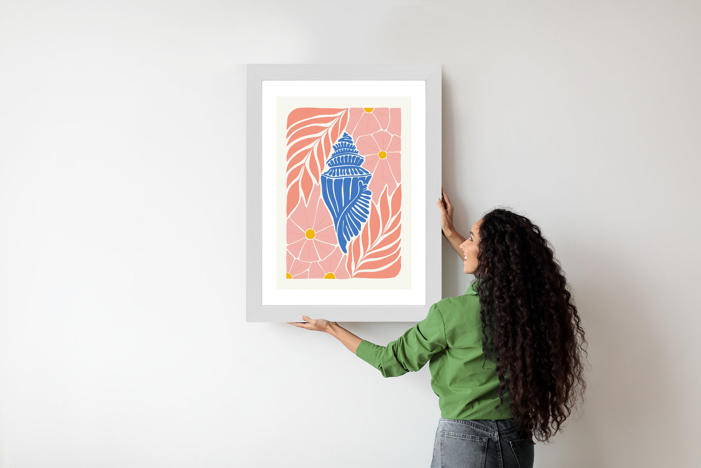 Poster Abstrakte Minimalistische Pflanzen Im Matisse-Stil