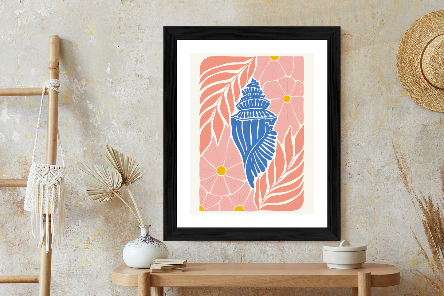 Poster Abstrakte Minimalistische Pflanzen Im Matisse-Stil