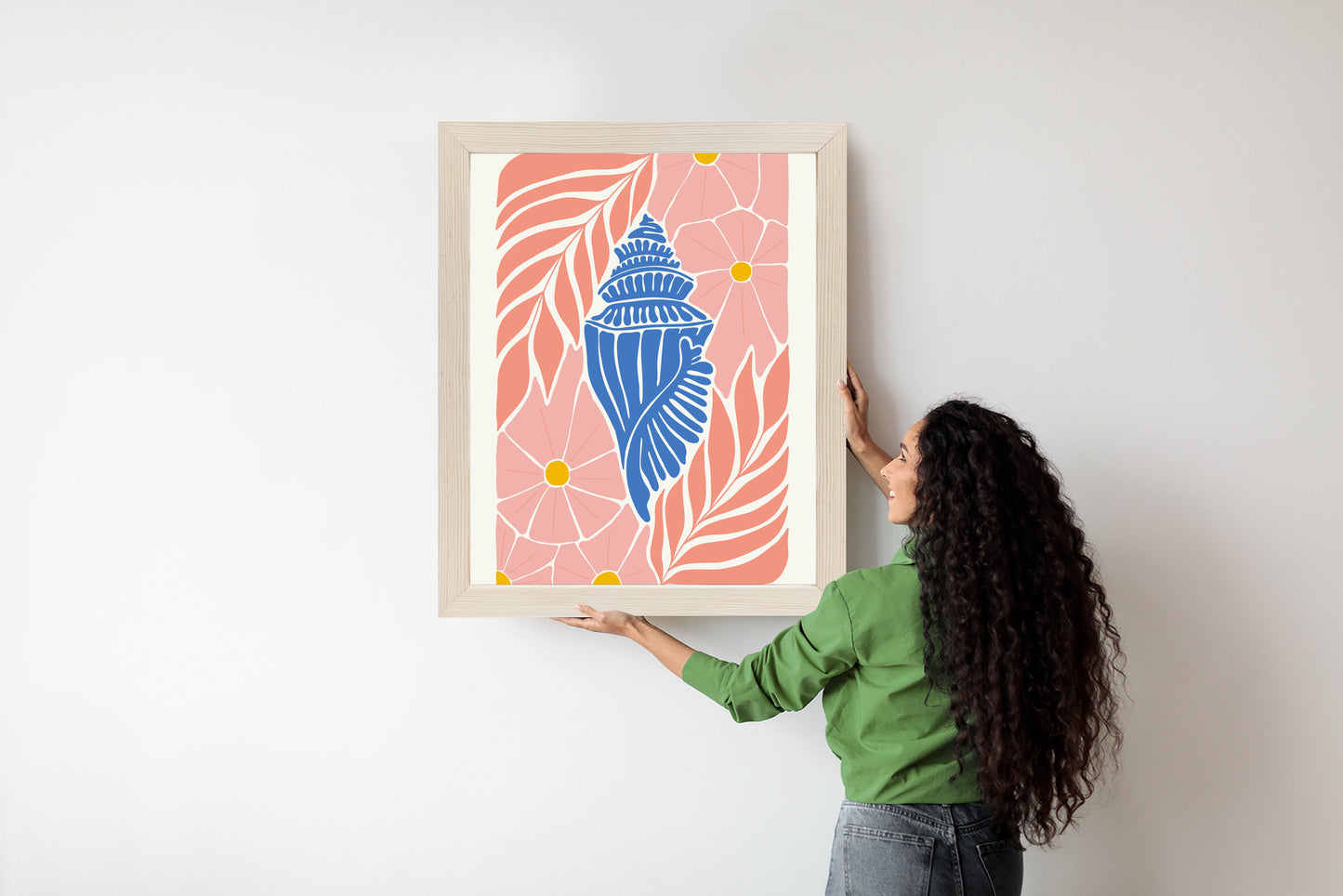 Poster Abstrakte Minimalistische Pflanzen Im Matisse-Stil