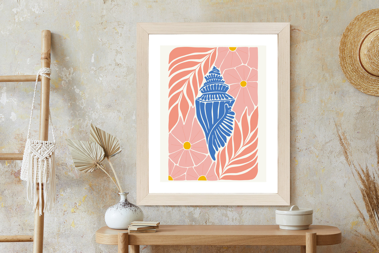 Poster Abstrakte Minimalistische Pflanzen Im Matisse-Stil