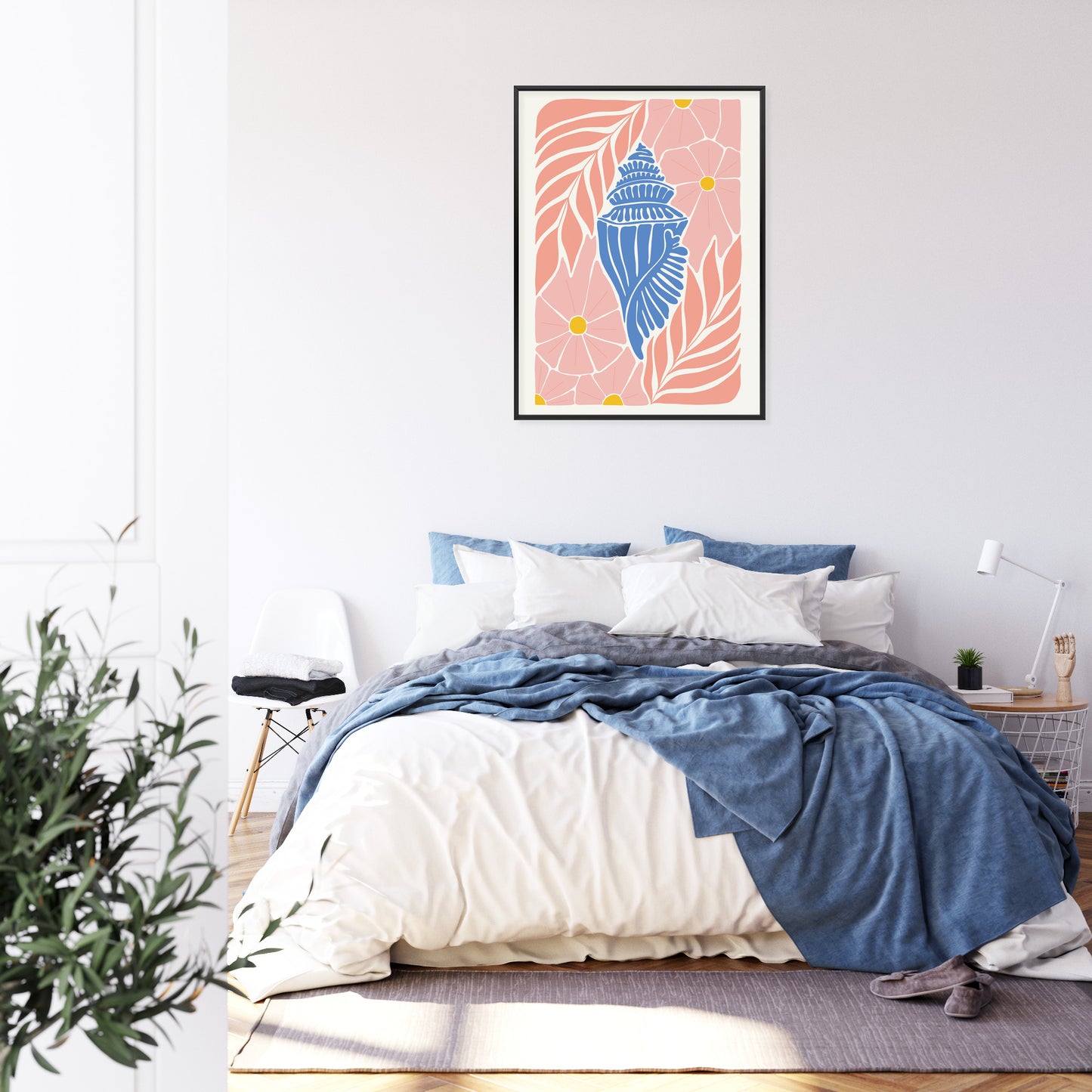 Poster Abstrakte Minimalistische Pflanzen Im Matisse-Stil