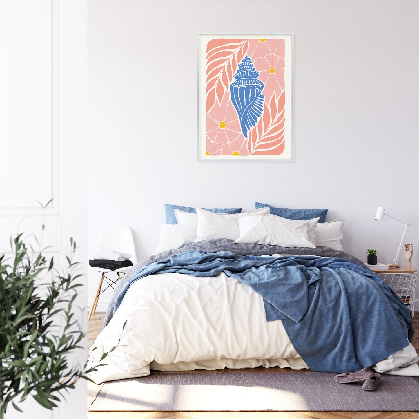 Poster Abstrakte Minimalistische Pflanzen Im Matisse-Stil