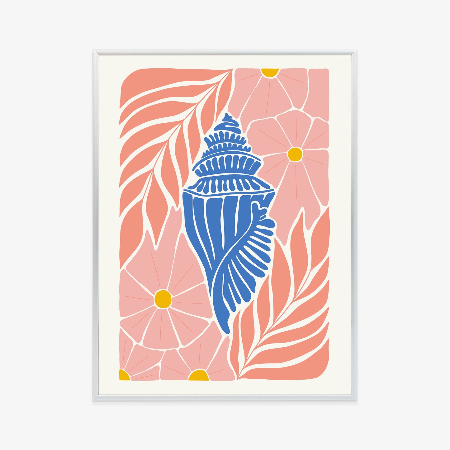 Poster Abstrakte Minimalistische Pflanzen Im Matisse-Stil