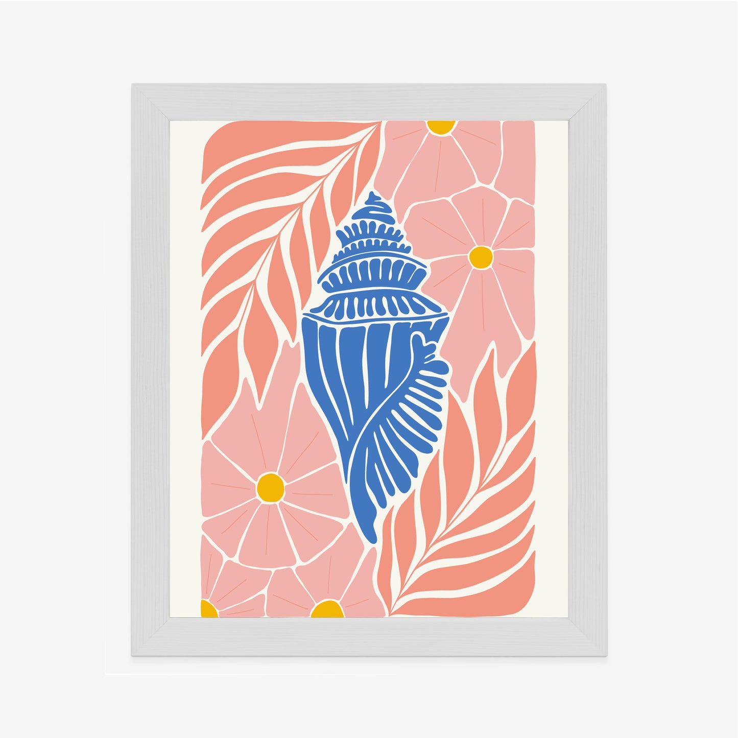 Poster Abstrakte Minimalistische Pflanzen Im Matisse-Stil