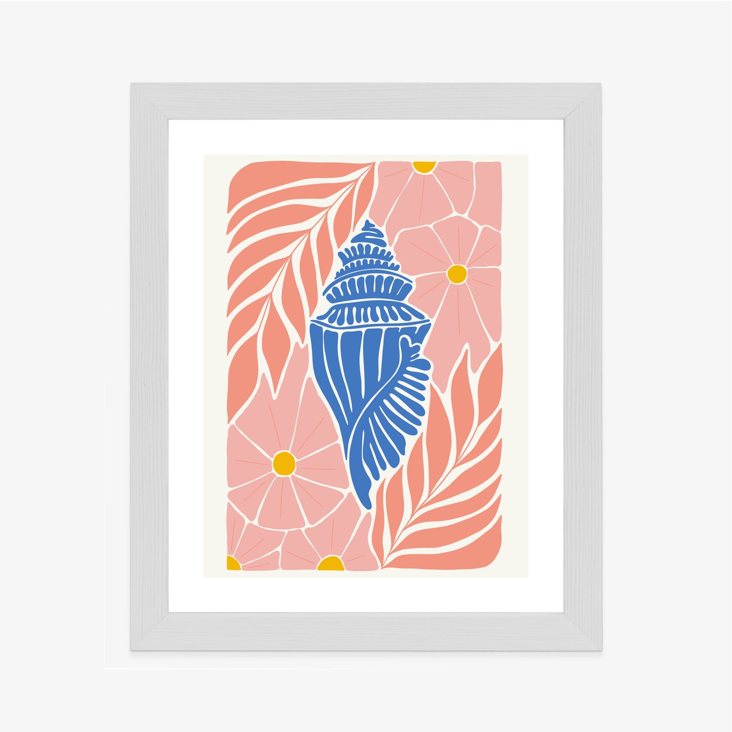 Poster Abstrakte Minimalistische Pflanzen Im Matisse-Stil
