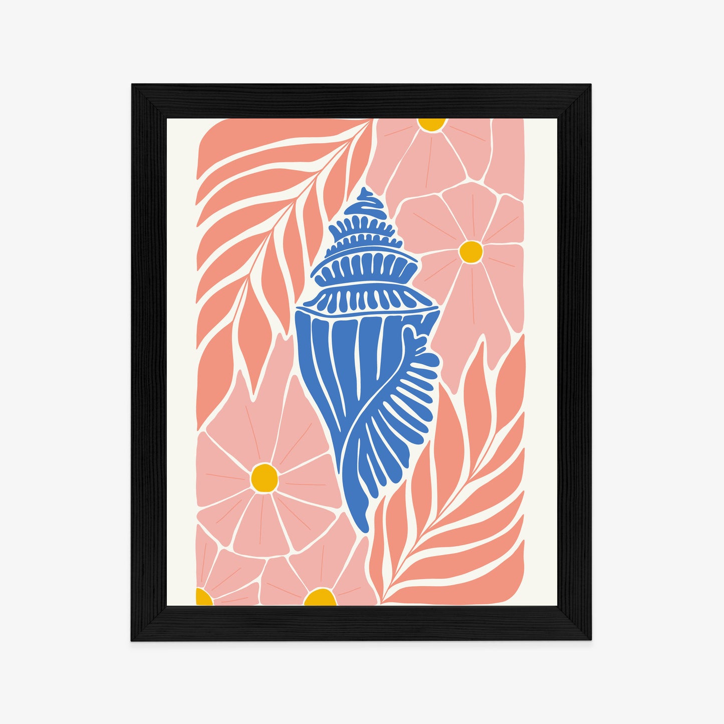 Poster Abstrakte Minimalistische Pflanzen Im Matisse-Stil