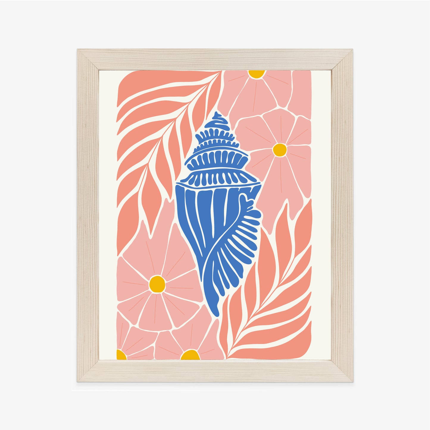 Poster Abstrakte Minimalistische Pflanzen Im Matisse-Stil