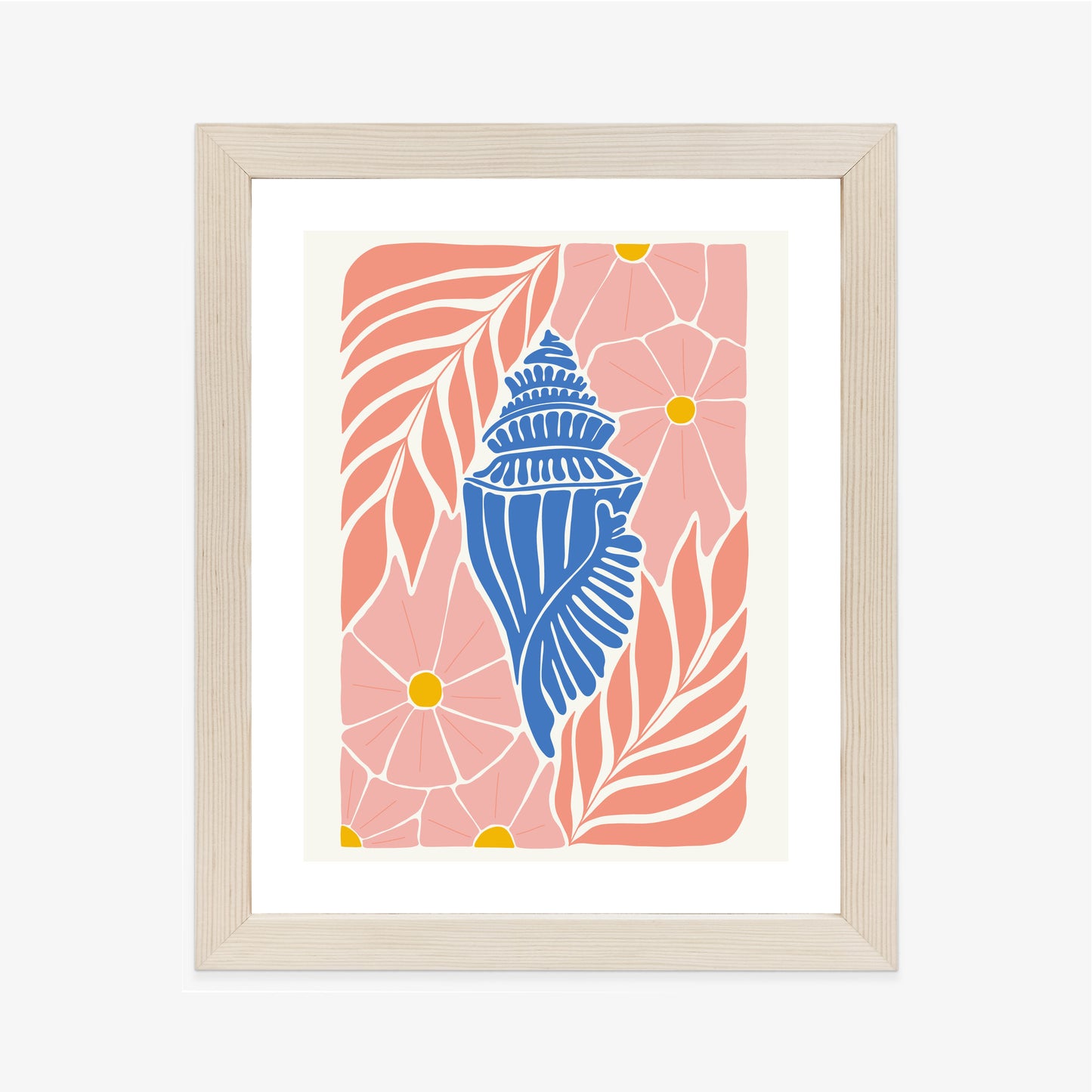 Poster Abstrakte Minimalistische Pflanzen Im Matisse-Stil
