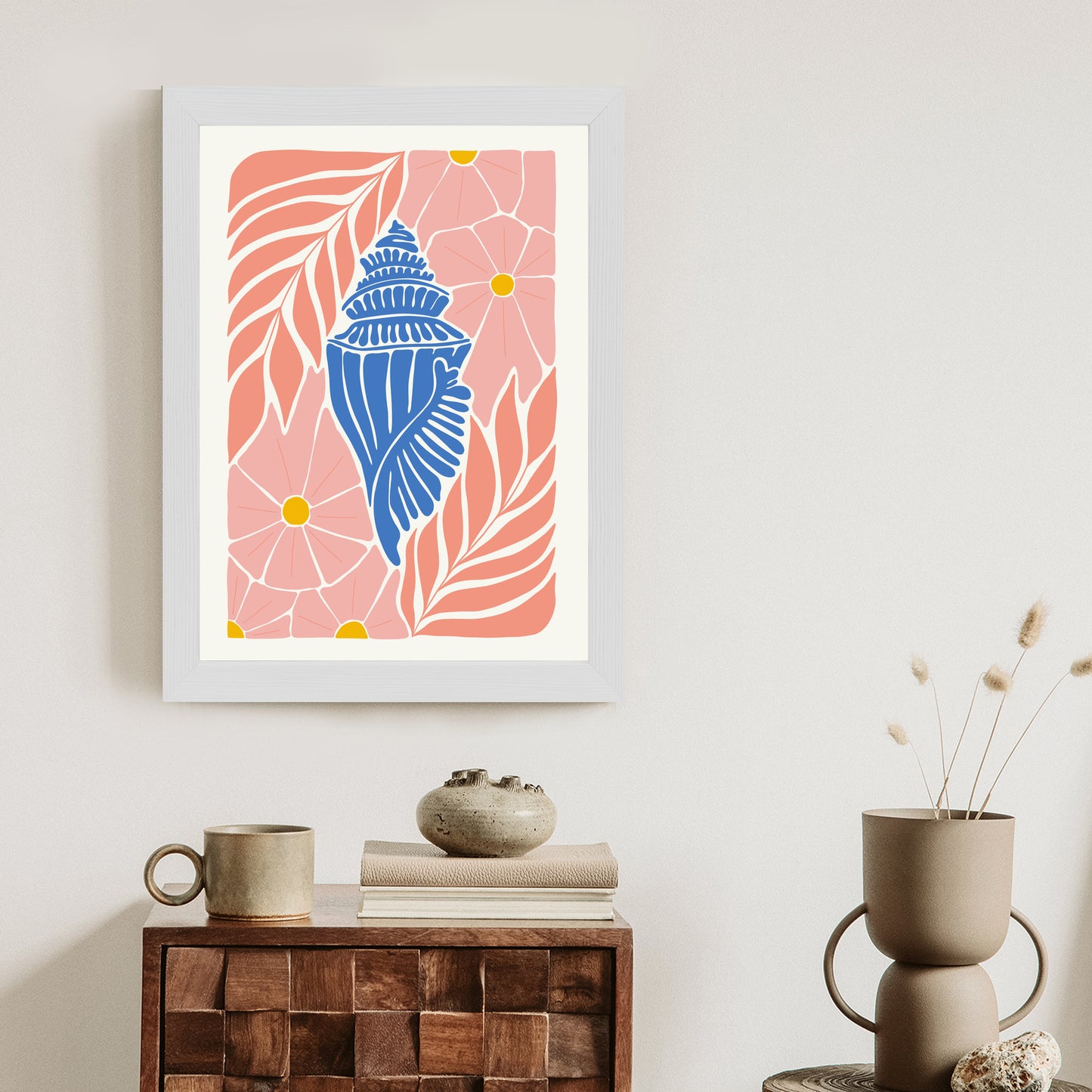 Poster Abstrakte Minimalistische Pflanzen Im Matisse-Stil