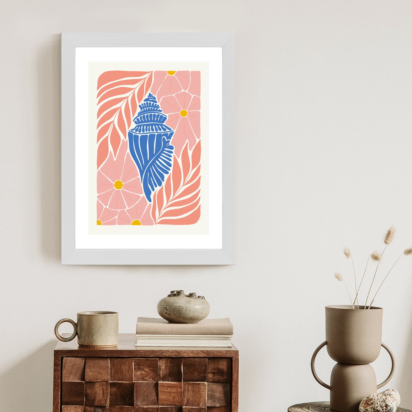 Poster Abstrakte Minimalistische Pflanzen Im Matisse-Stil