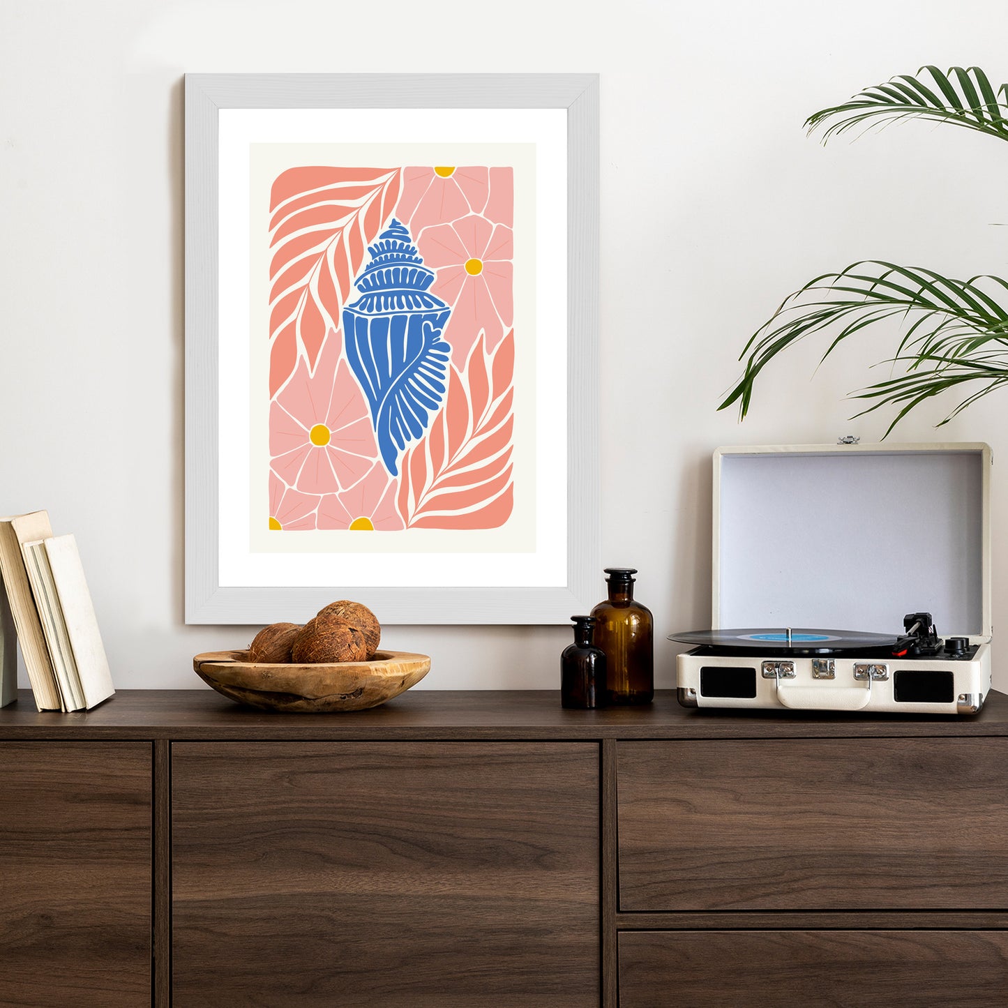 Poster Abstrakte Minimalistische Pflanzen Im Matisse-Stil