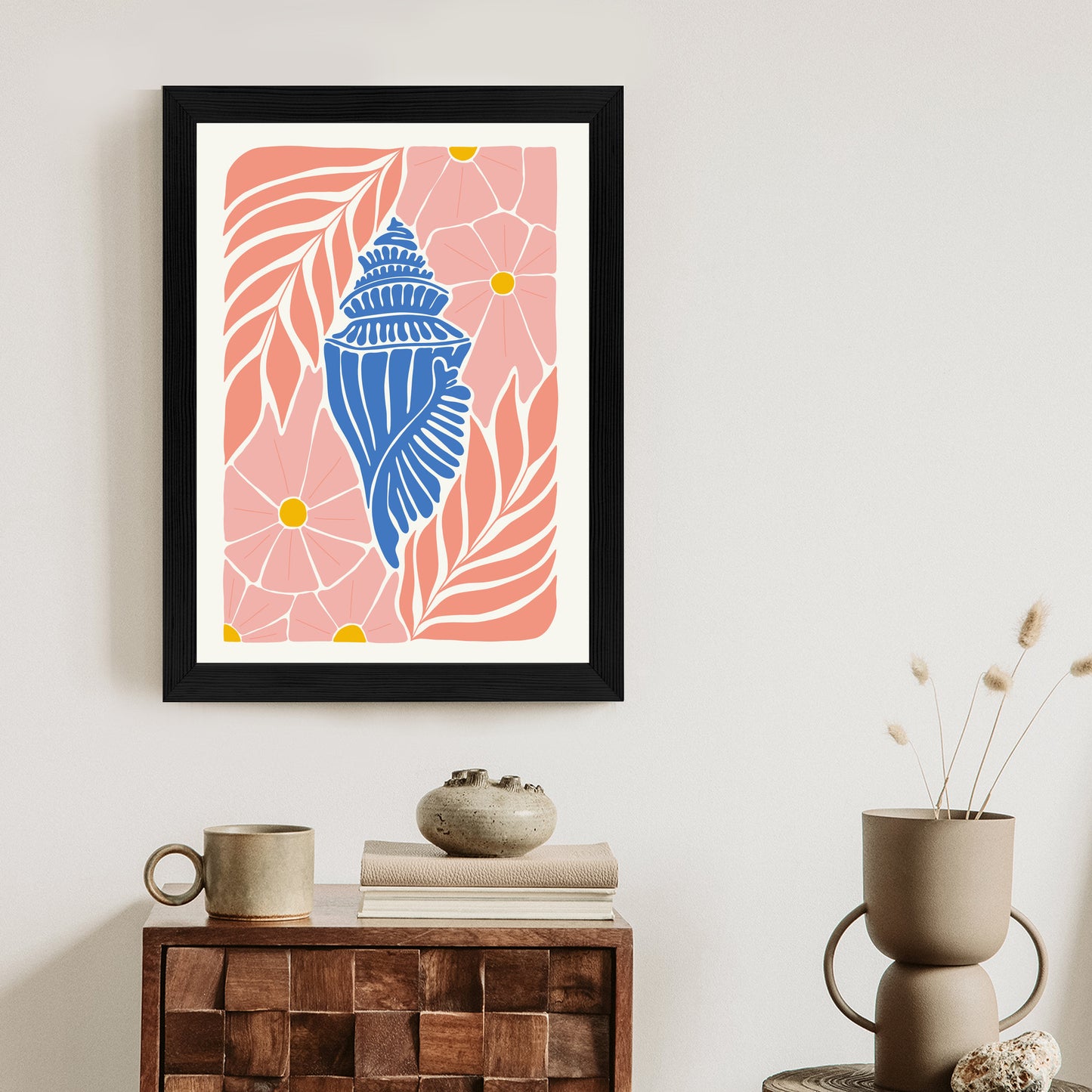 Poster Abstrakte Minimalistische Pflanzen Im Matisse-Stil