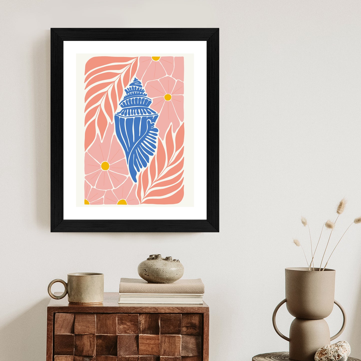 Poster Abstrakte Minimalistische Pflanzen Im Matisse-Stil