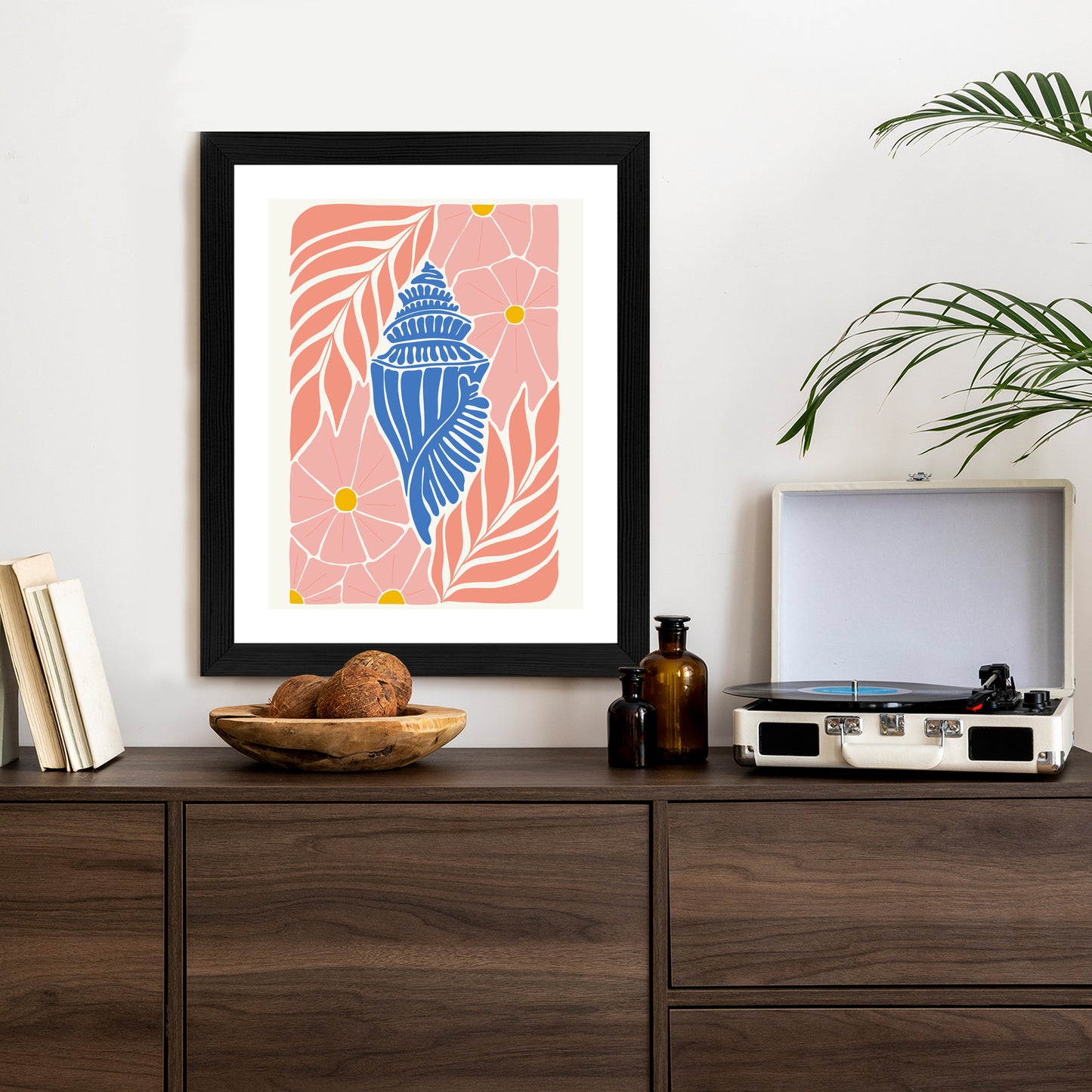 Poster Abstrakte Minimalistische Pflanzen Im Matisse-Stil