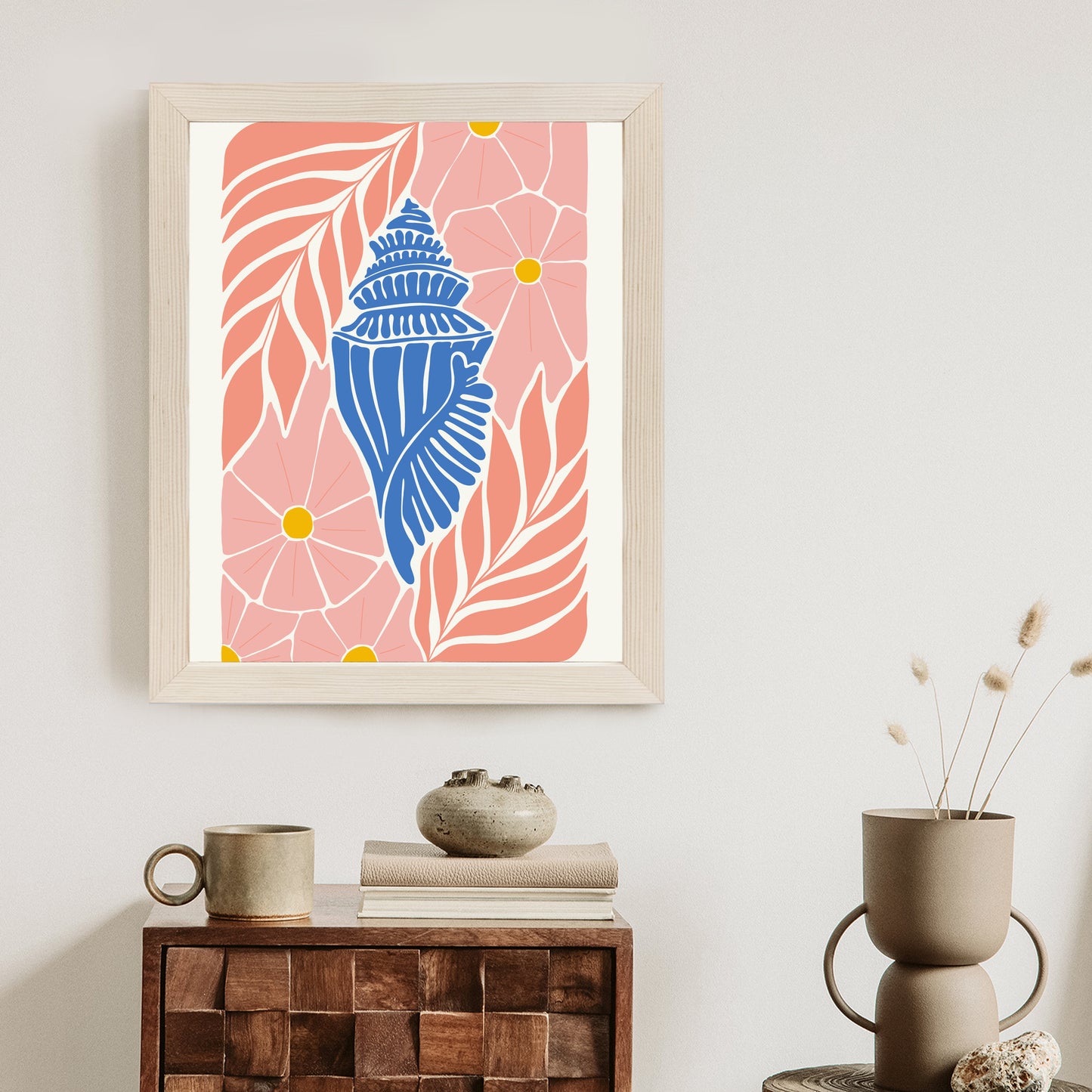 Poster Abstrakte Minimalistische Pflanzen Im Matisse-Stil