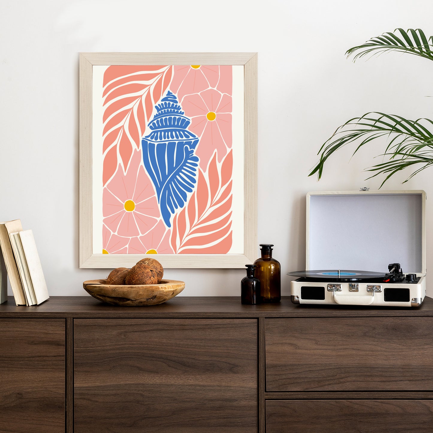Poster Abstrakte Minimalistische Pflanzen Im Matisse-Stil