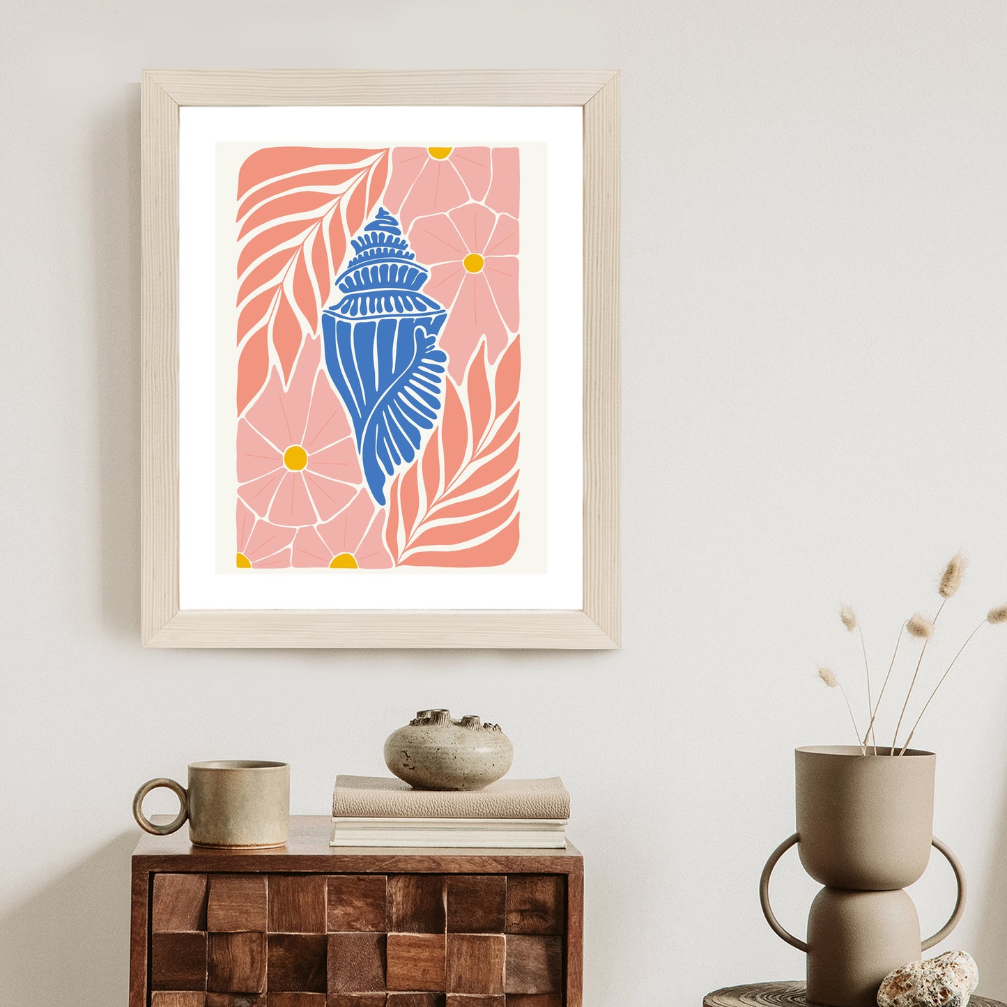 Poster Abstrakte Minimalistische Pflanzen Im Matisse-Stil