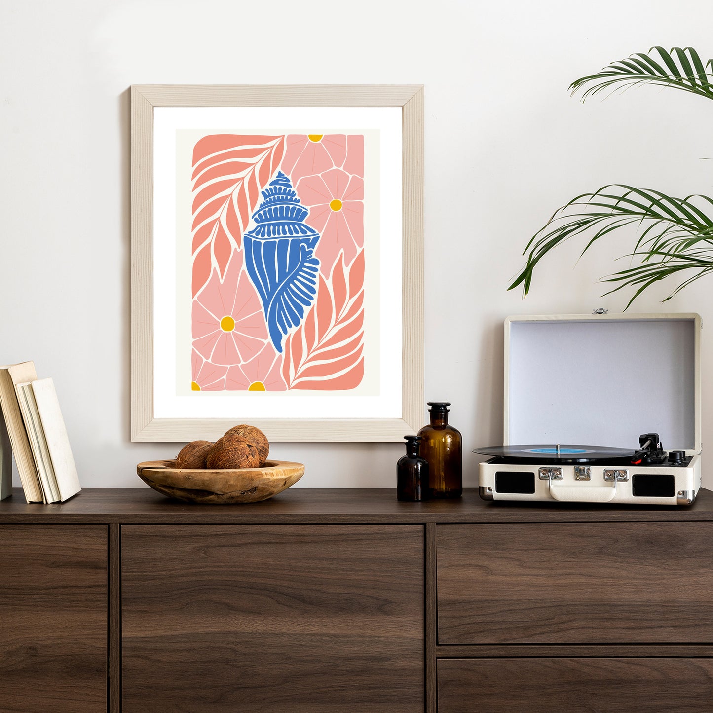 Poster Abstrakte Minimalistische Pflanzen Im Matisse-Stil