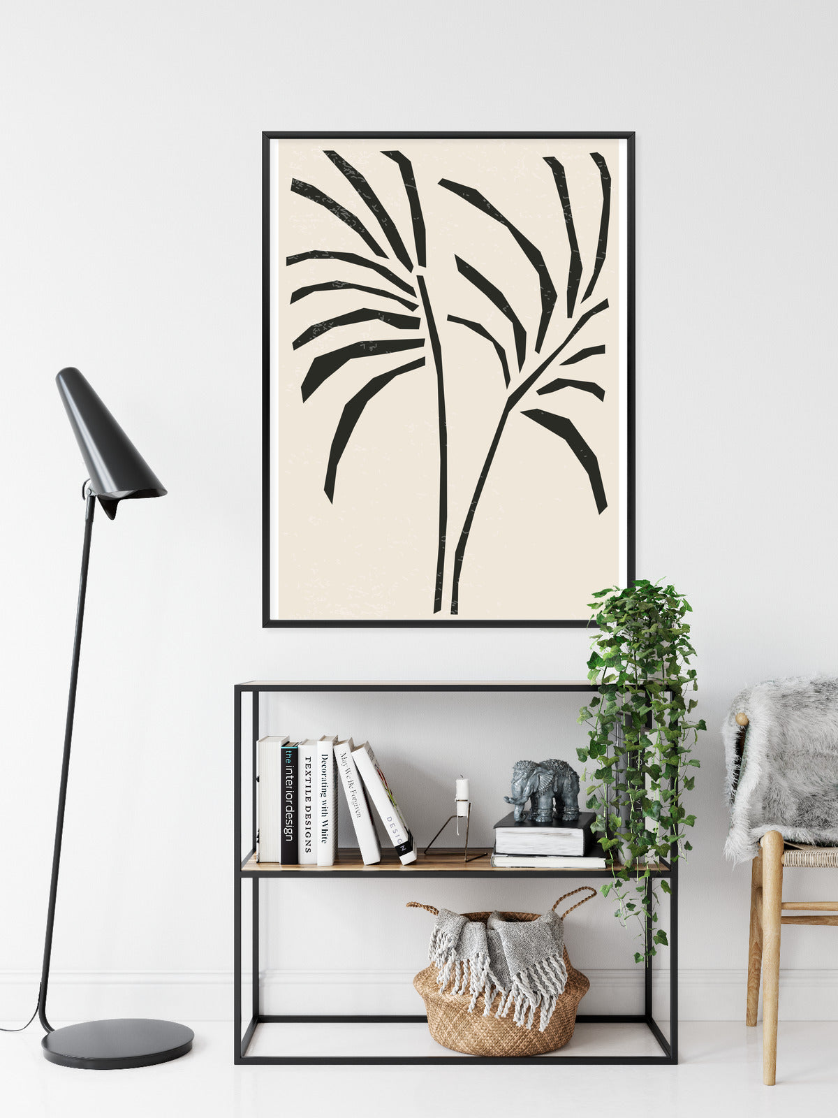 Poster Blätter Im Matisse-Stil