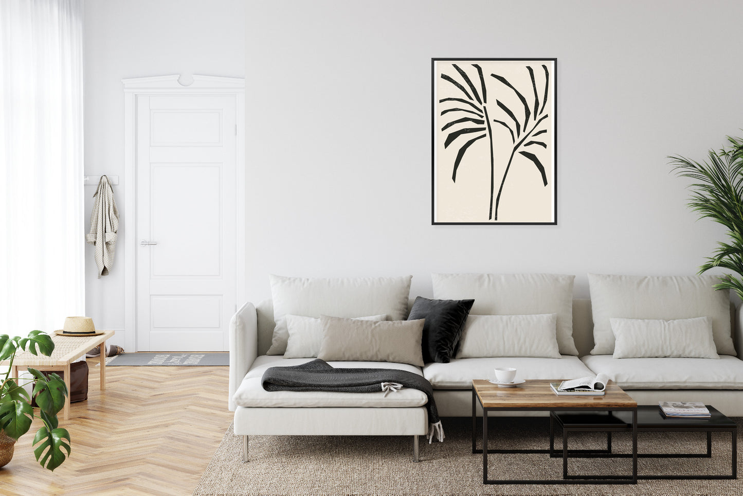 Poster Blätter Im Matisse-Stil