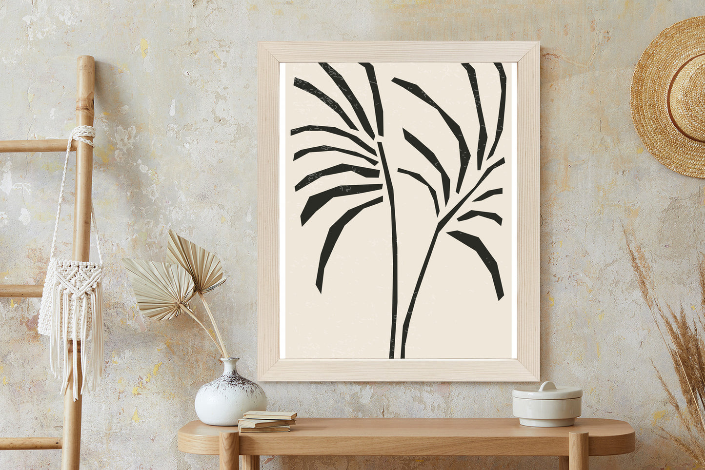 Poster Blätter Im Matisse-Stil
