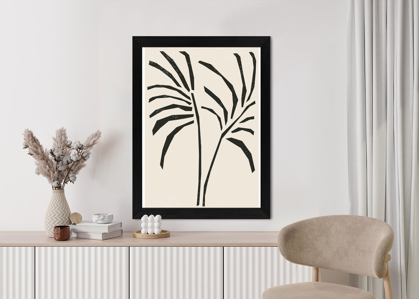 Poster Blätter Im Matisse-Stil