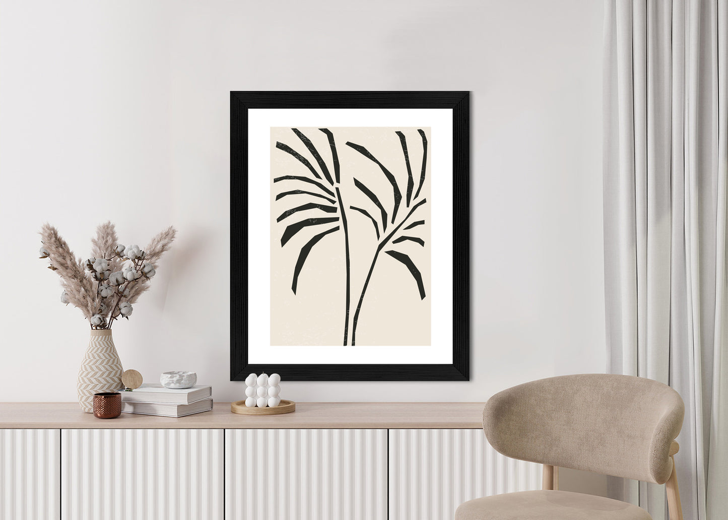 Poster Blätter Im Matisse-Stil