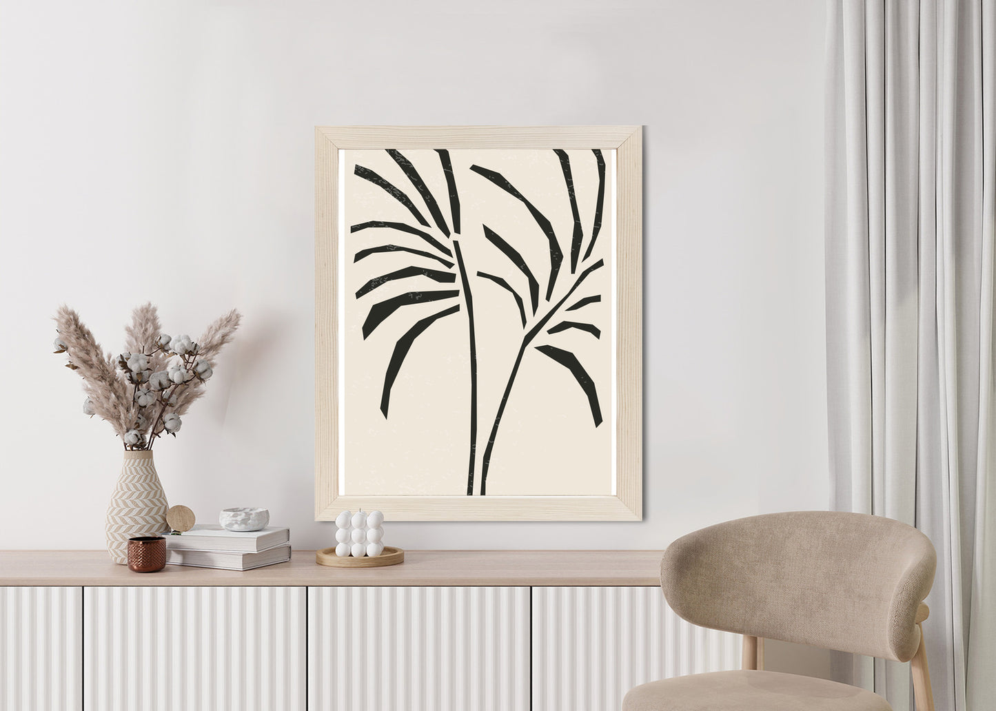 Poster Blätter Im Matisse-Stil