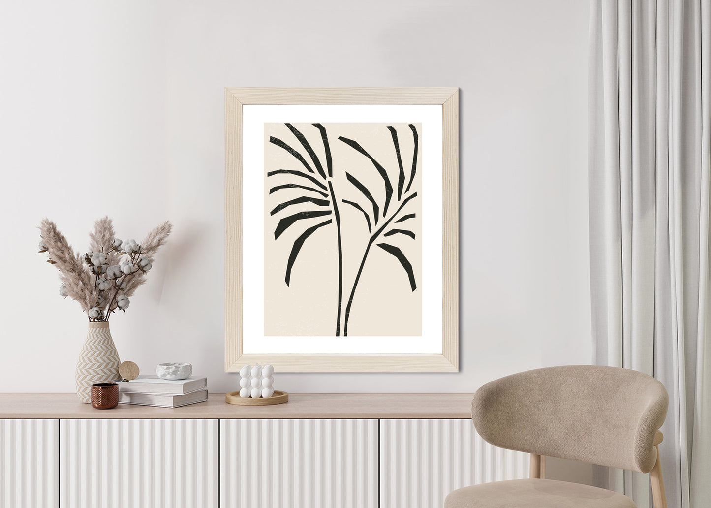 Poster Blätter Im Matisse-Stil