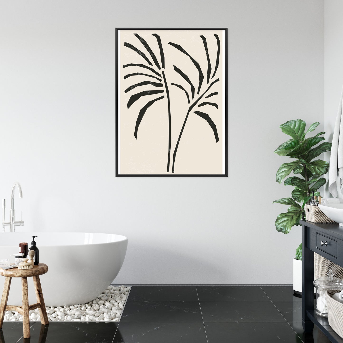 Poster Blätter Im Matisse-Stil
